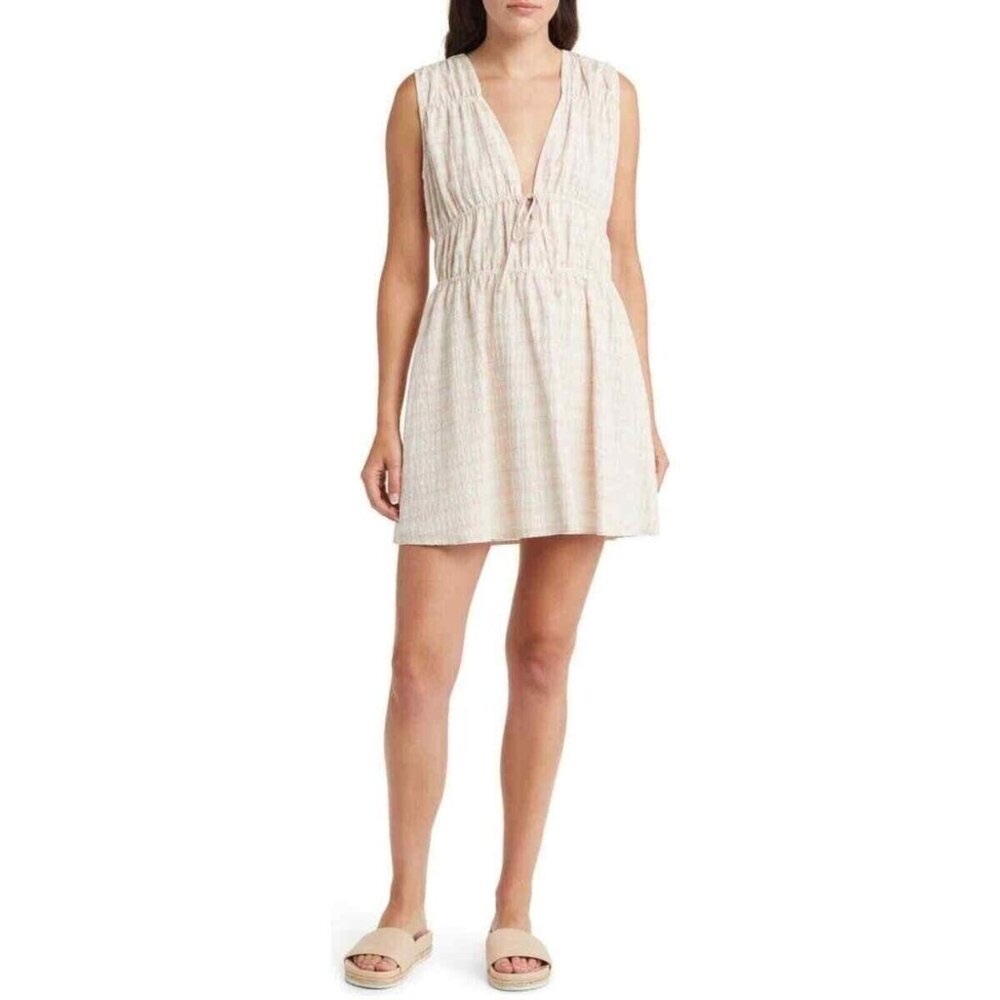 Treasure & Bond Mini Dress Size XL Seersucker Striped Cotton TB481178MI